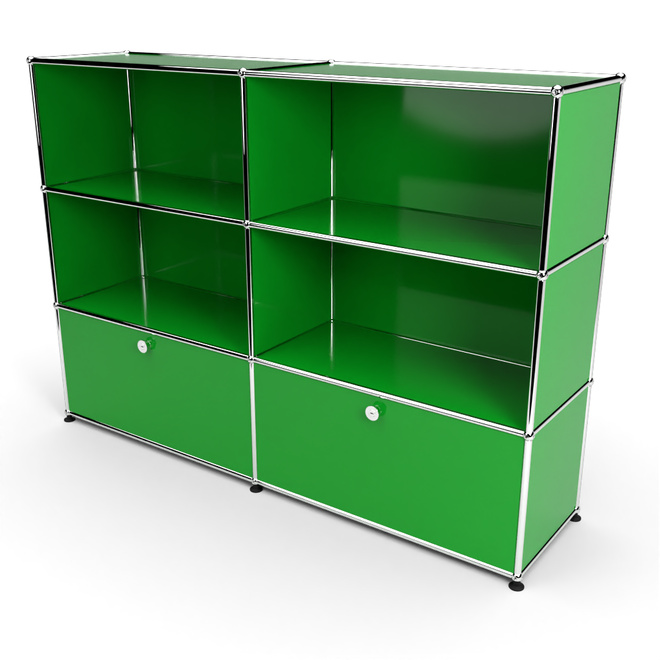 Highboard 3x2 mit 2 Schubladen unten, Grn